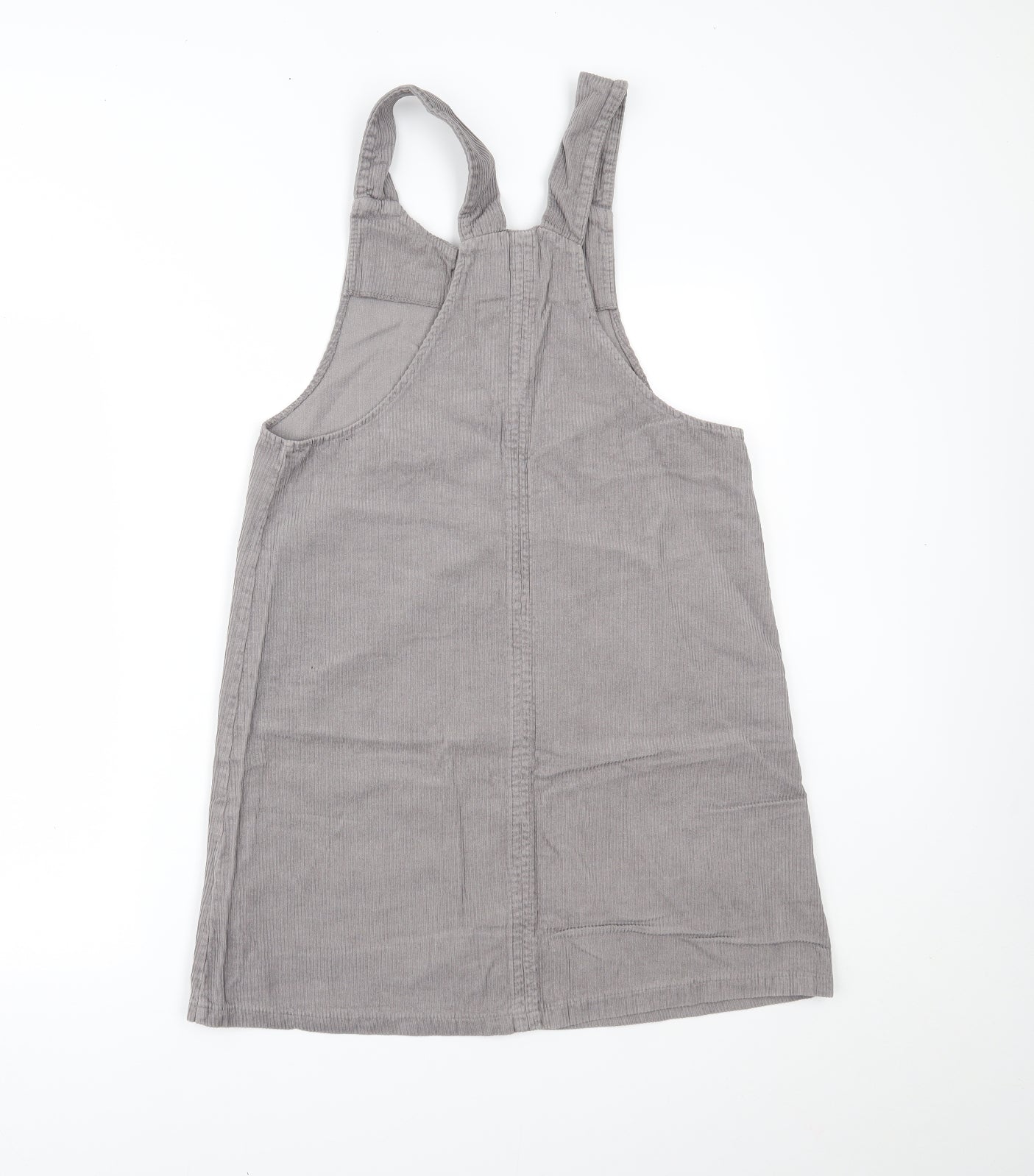 New Look Womens Grey   Pinafore/Dungaree Dress  Size 10