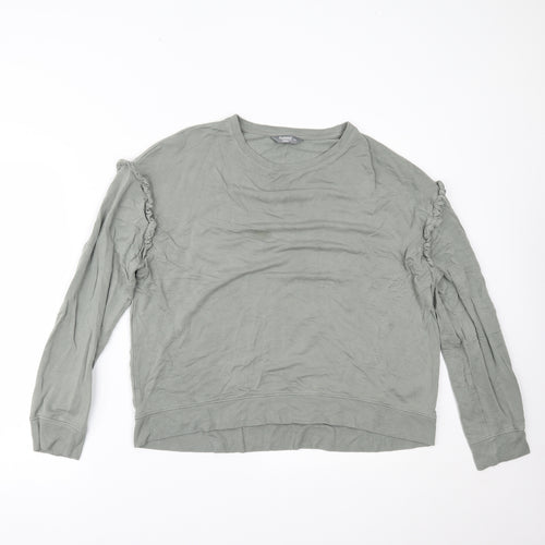 Nutmeg Womens Green   Basic Blouse Size 14