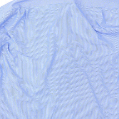 Marks and Spencer Mens Blue Striped   Dress Shirt Size 16.5