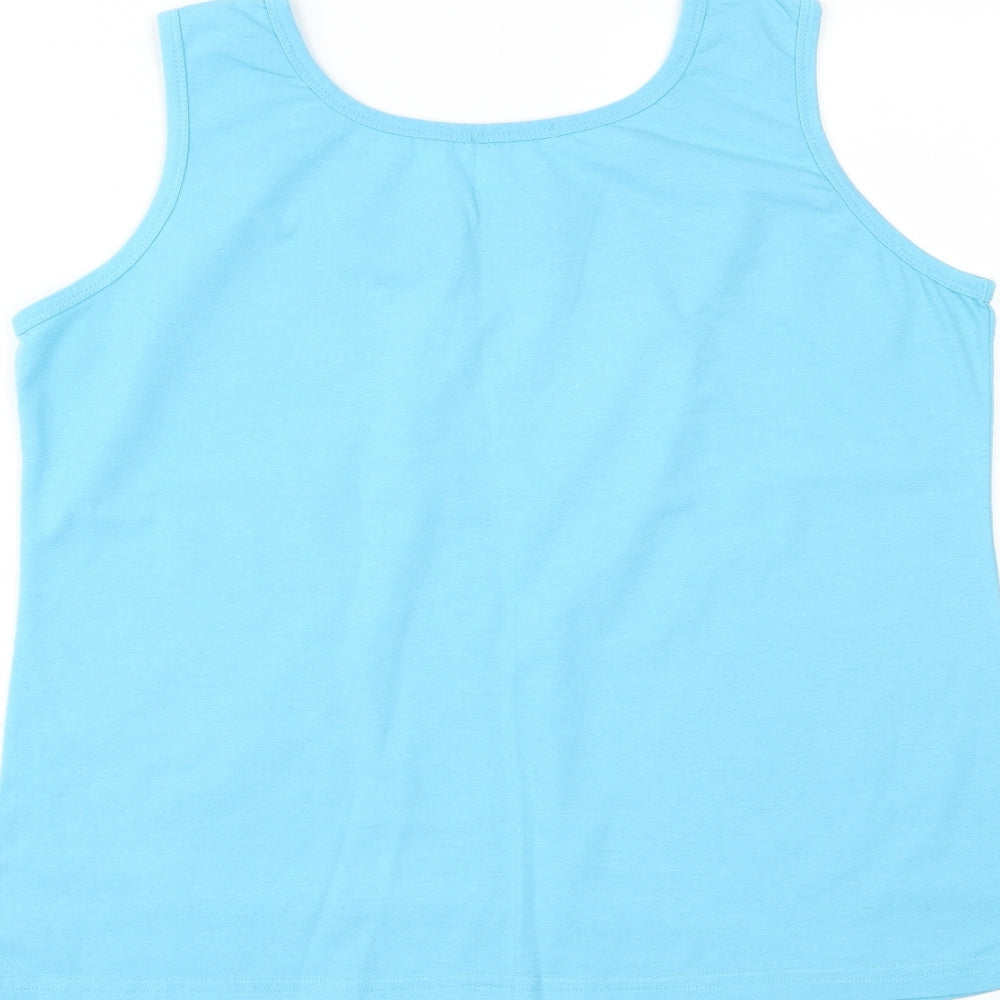 Mundo Mix Womens Blue   Basic Tank Size L