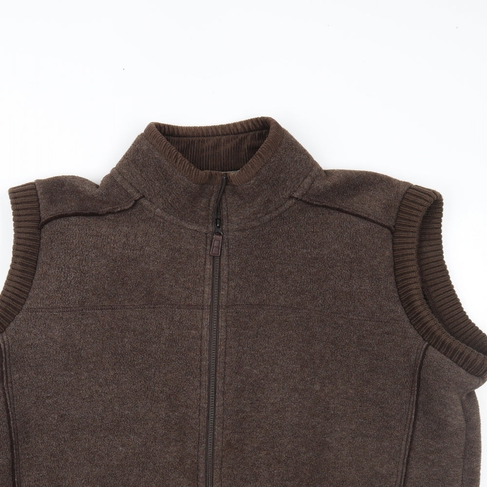 Marks and Spencer Mens Brown   Gilet Coat Size XL