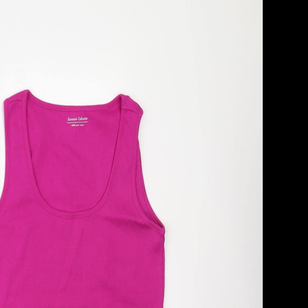 Marks and Spencer Womens Pink   Basic Tank Size 14