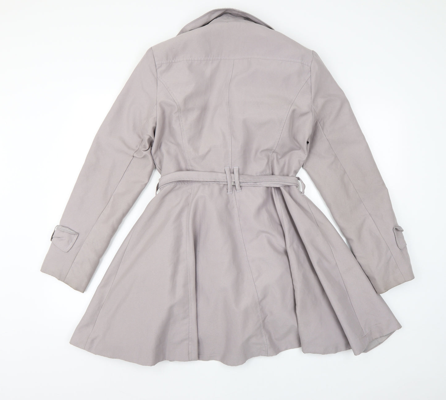 Atmosphere Womens Beige Houndstooth  Overcoat Coat Size 12
