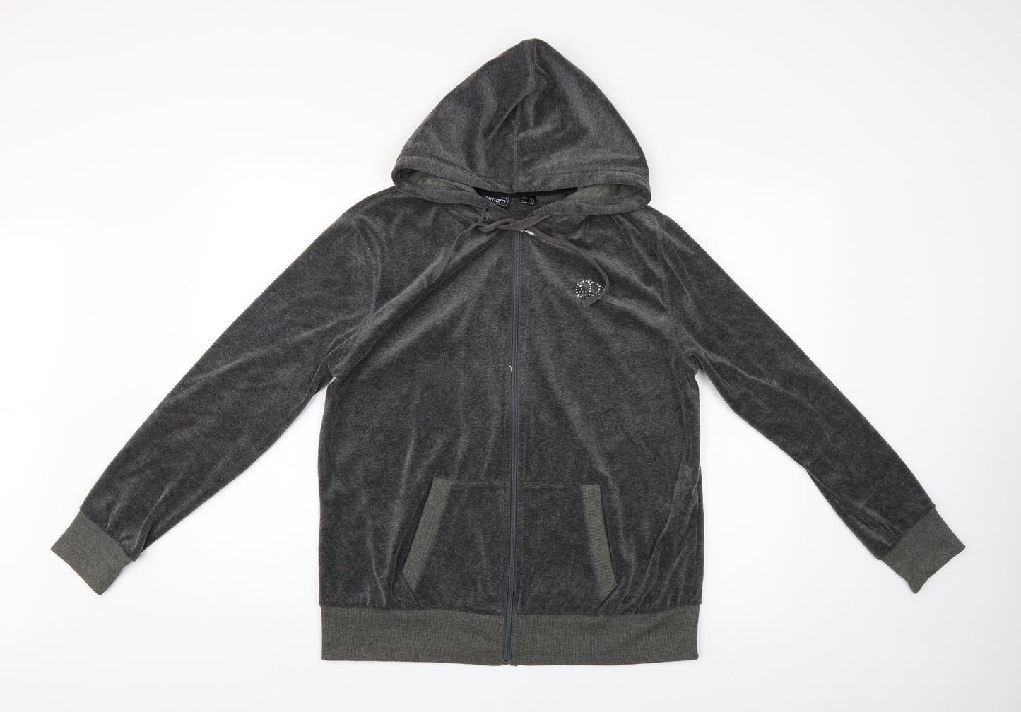 ESMARA Womens Grey   Full Zip Hoodie Size 18