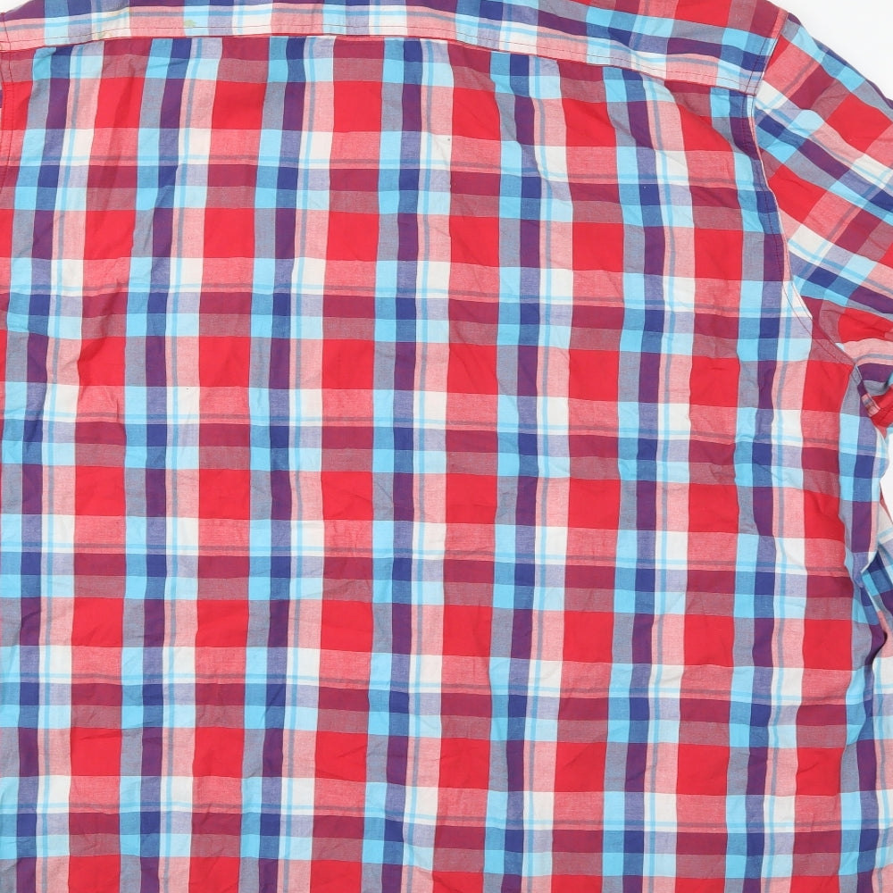 F&F Mens Multicoloured Check   Dress Shirt Size 3XL