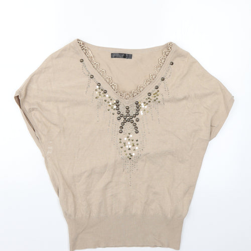 night collection Womens Beige   Pullover Jumper Size S