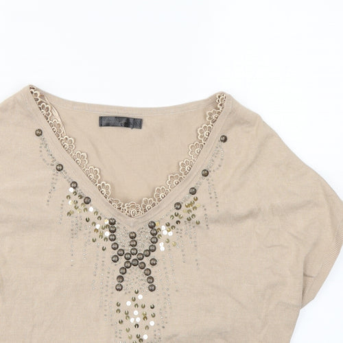 night collection Womens Beige   Pullover Jumper Size S