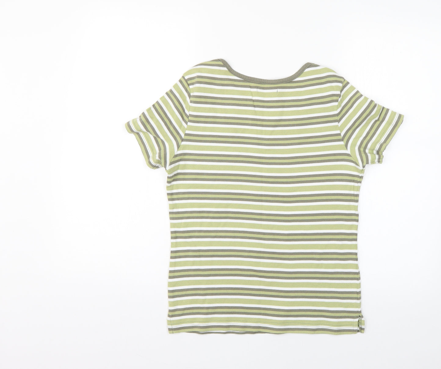 BM Mens Multicoloured Striped   T-Shirt Size S