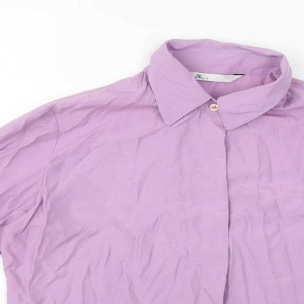 BHS Womens Purple   Basic Blouse Size 14