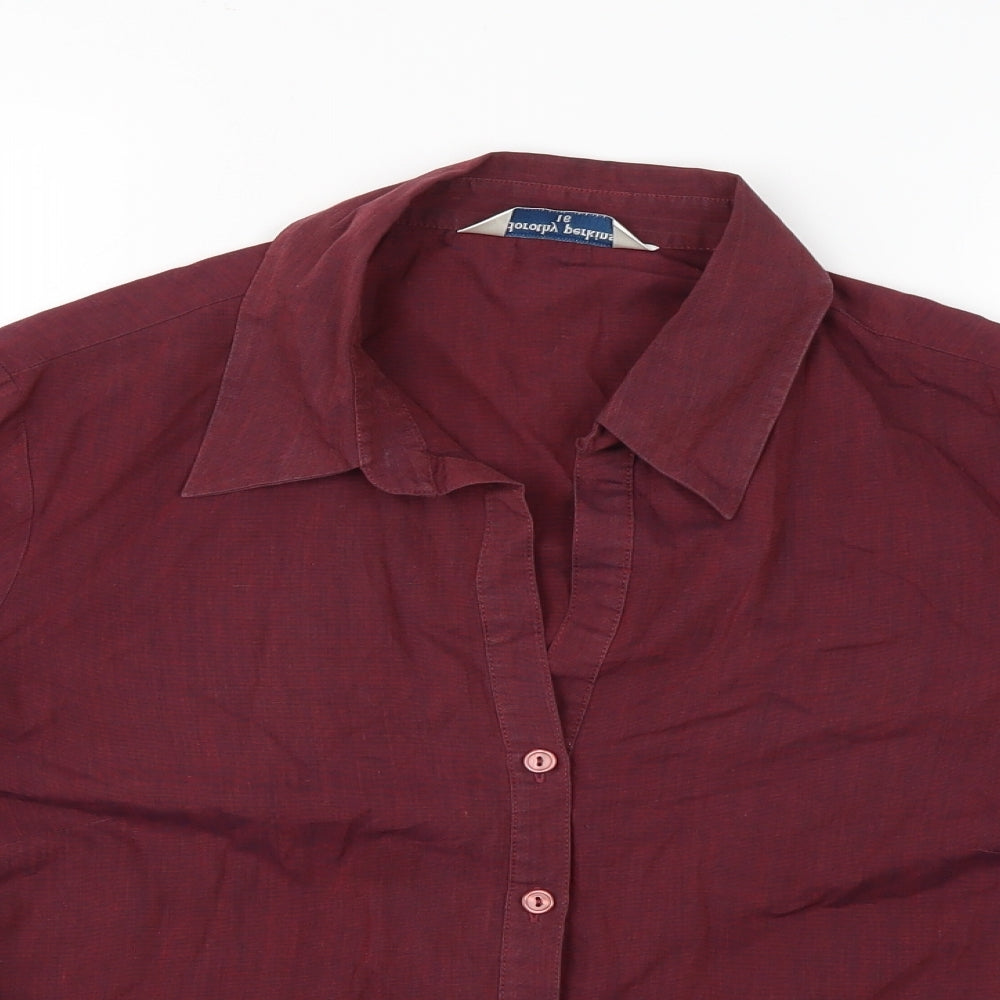 Dorothy Perkins Womens Purple   Basic Blouse Size 16