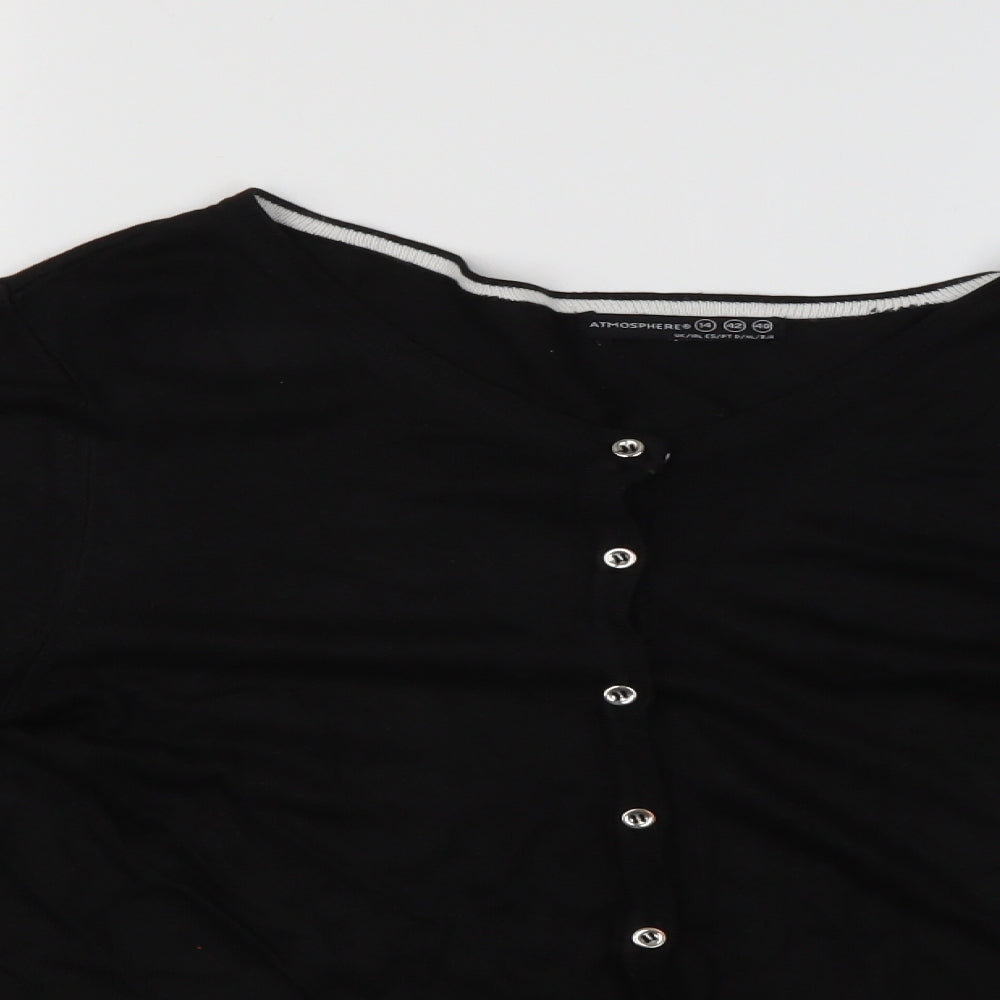 Atmosphere Womens Black   Cardigan Jumper Size 14