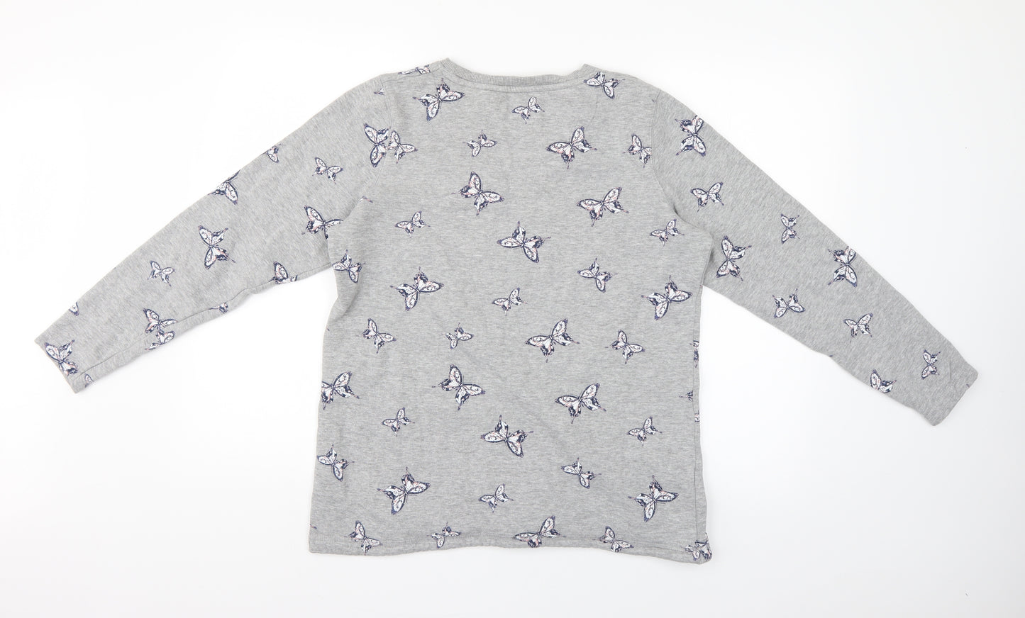 George Womens Grey Geometric  Pullover Jumper Size 12