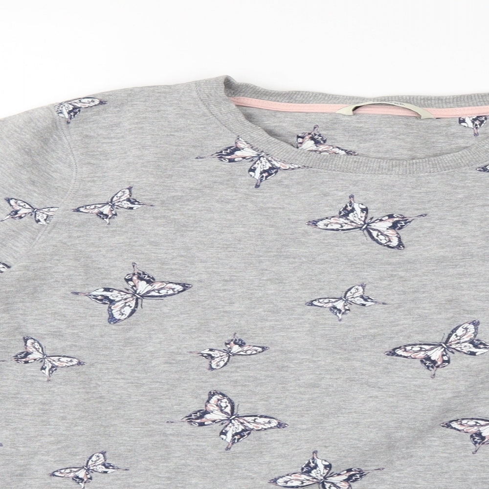 George Womens Grey Geometric  Pullover Jumper Size 12