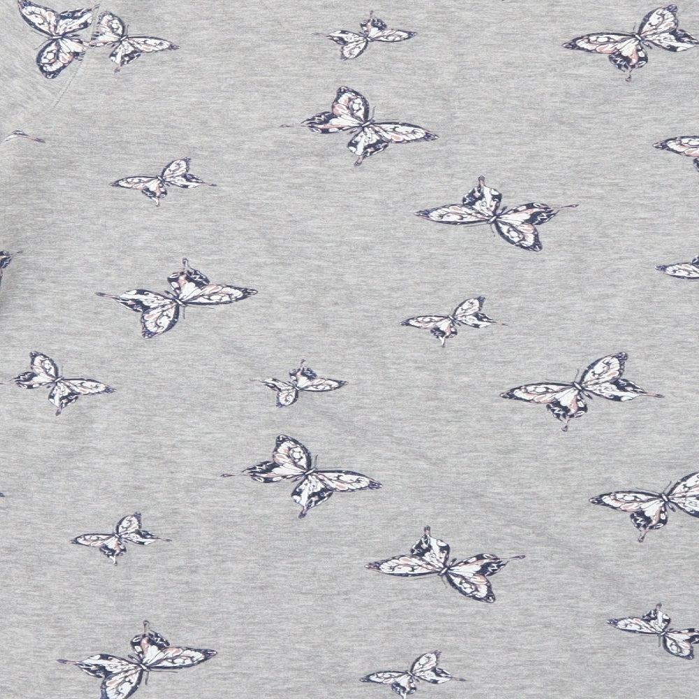 George Womens Grey Geometric  Pullover Jumper Size 12