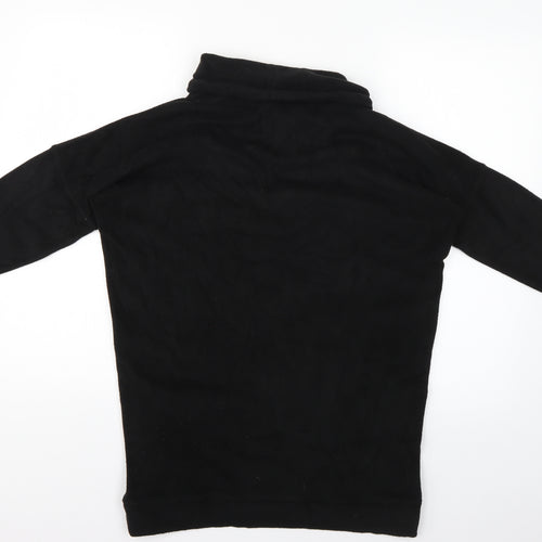 gift aid Womens Black Herringbone  Pullover Jumper Size S