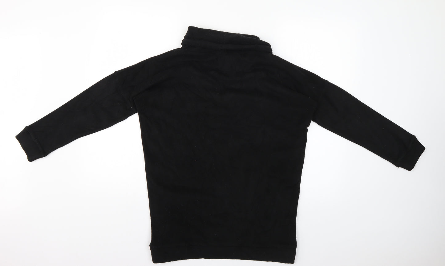gift aid Womens Black Herringbone  Pullover Jumper Size S