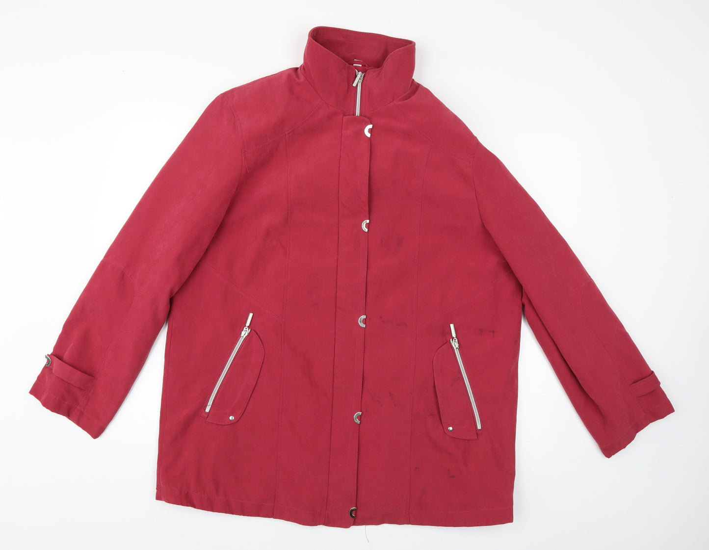 klassik Womens Red   Rain Coat Coat Size 16
