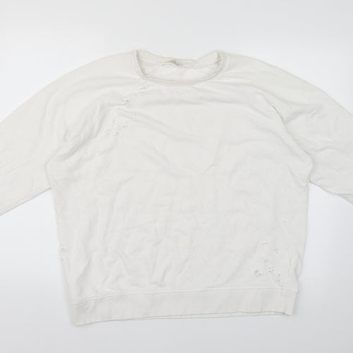 River Island Womens White   Pullover Jumper Size 16