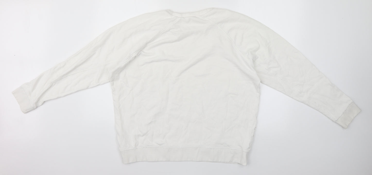 River Island Womens White   Pullover Jumper Size 16