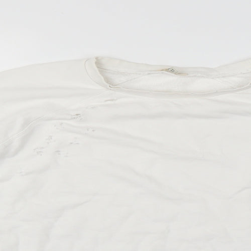 River Island Womens White   Pullover Jumper Size 16