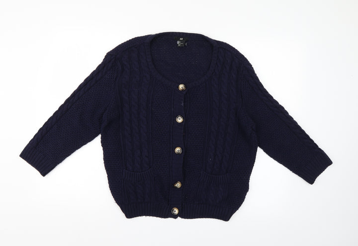 H&M Womens Blue   Pullover Jumper Size L