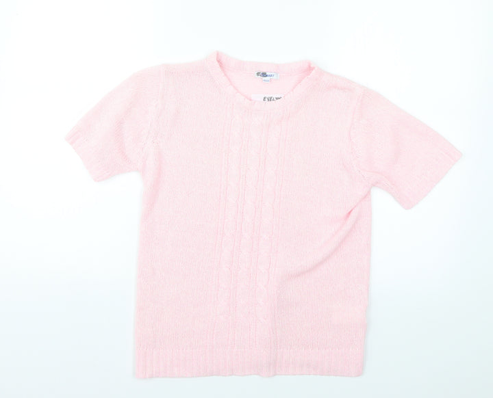 Damart Girls Pink Pullover Jumper Size 10-11 Years