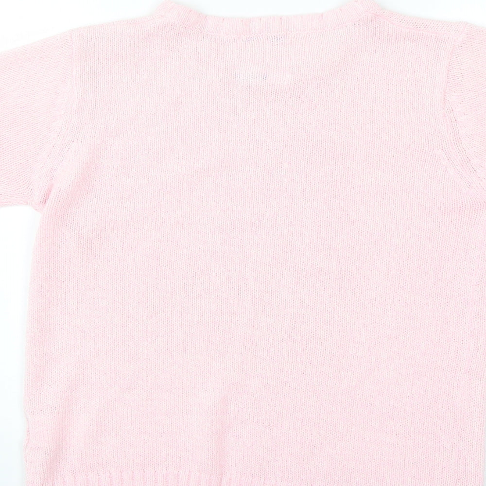Damart Girls Pink   Pullover Jumper Size 10-11 Years