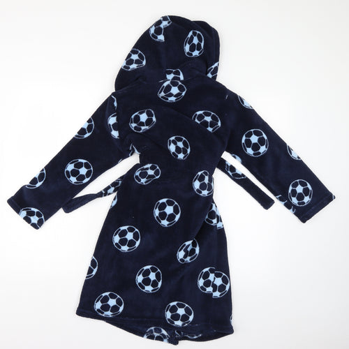 Store 21 Boys Blue Geometric   Robe Size 9-10 Years  - football