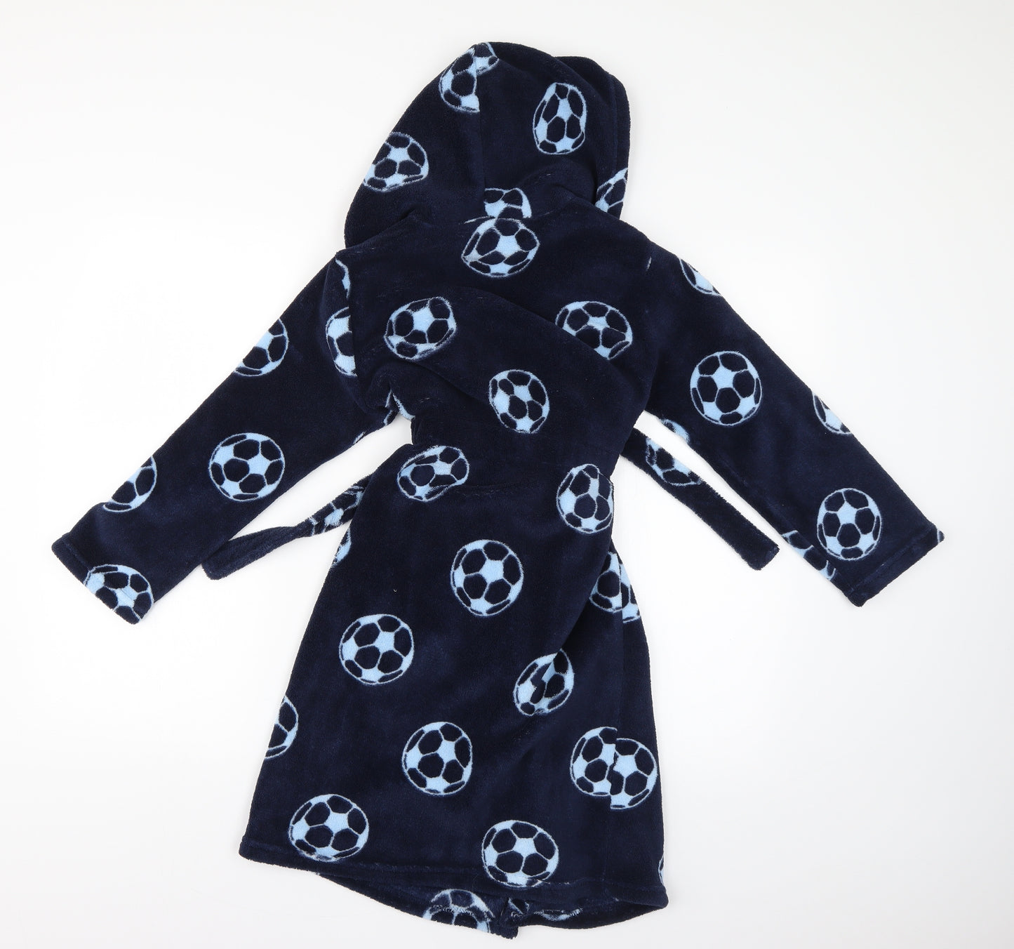 Store 21 Boys Blue Geometric   Robe Size 9-10 Years  - football
