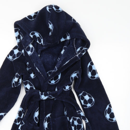 Store 21 Boys Blue Geometric   Robe Size 9-10 Years  - football