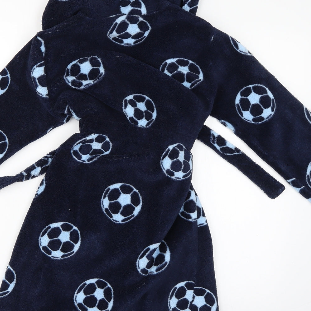 Store 21 Boys Blue Geometric   Robe Size 9-10 Years  - football