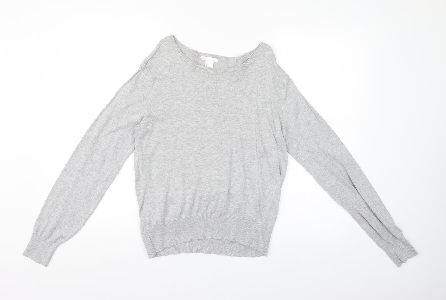 H&M Womens Grey   Basic Blouse Size S
