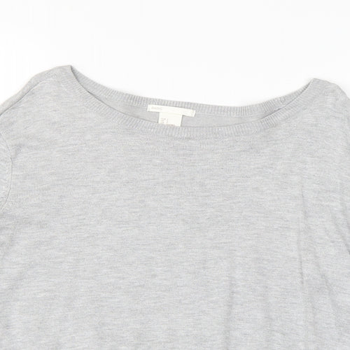 H&M Womens Grey   Basic Blouse Size S