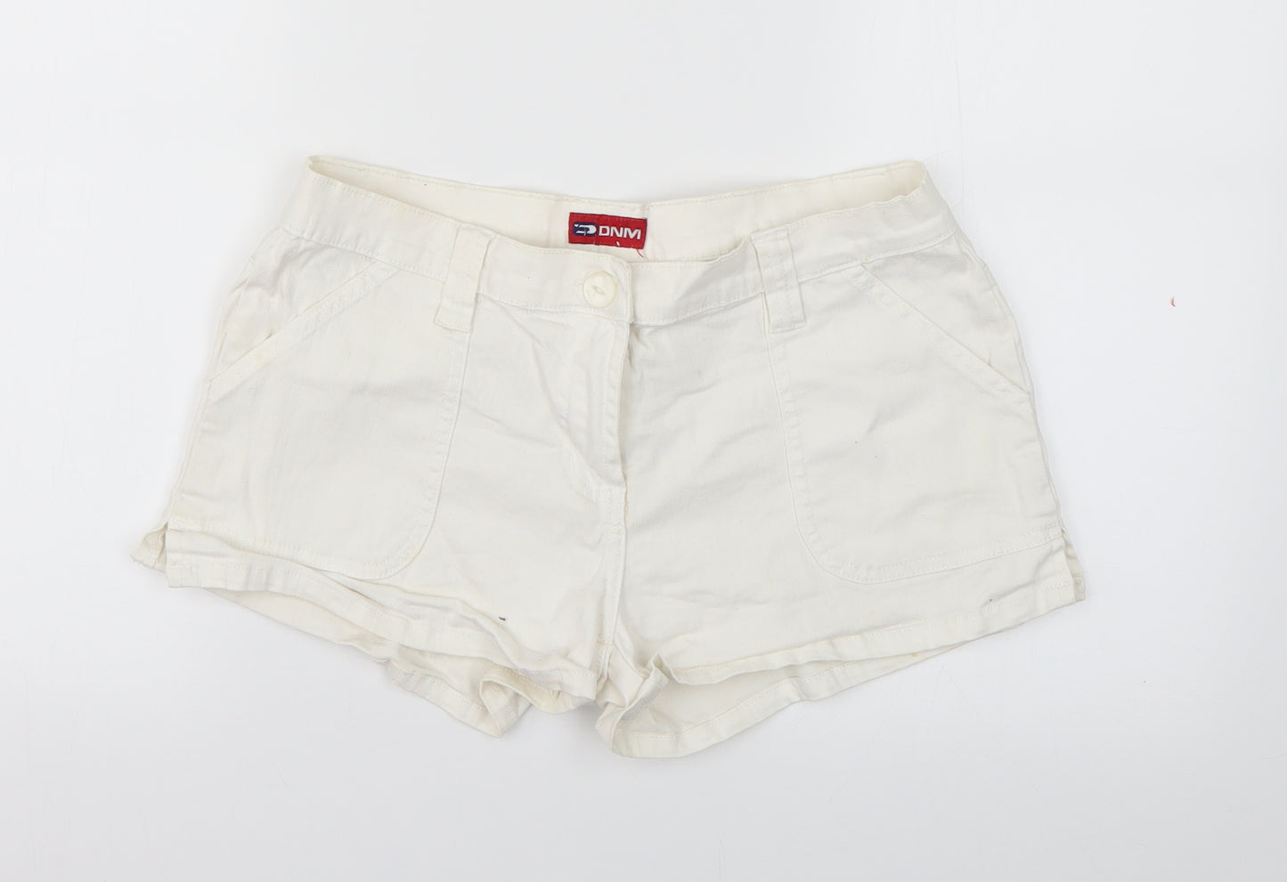 dnm Womens White   Cut-Off Shorts Size 12