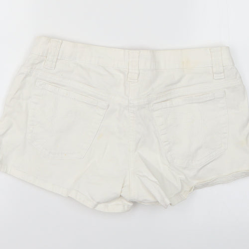 dnm Womens White   Cut-Off Shorts Size 12
