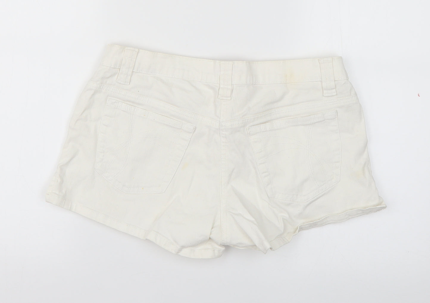 dnm Womens White   Cut-Off Shorts Size 12