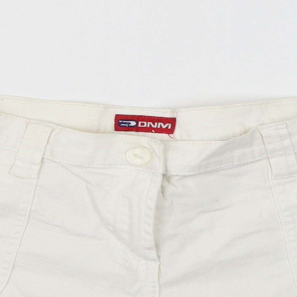 dnm Womens White   Cut-Off Shorts Size 12