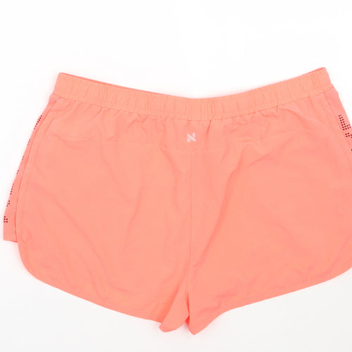 NX sport Womens Orange   Sweat Shorts Size 16