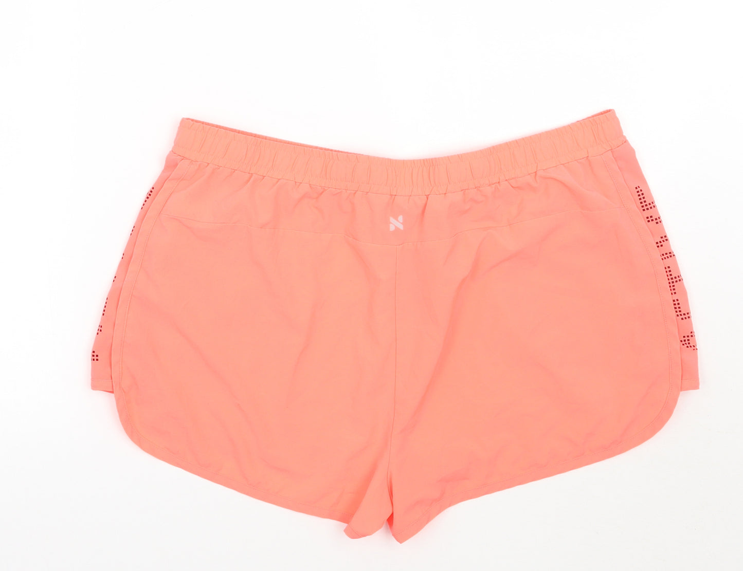 NX sport Womens Orange   Sweat Shorts Size 16