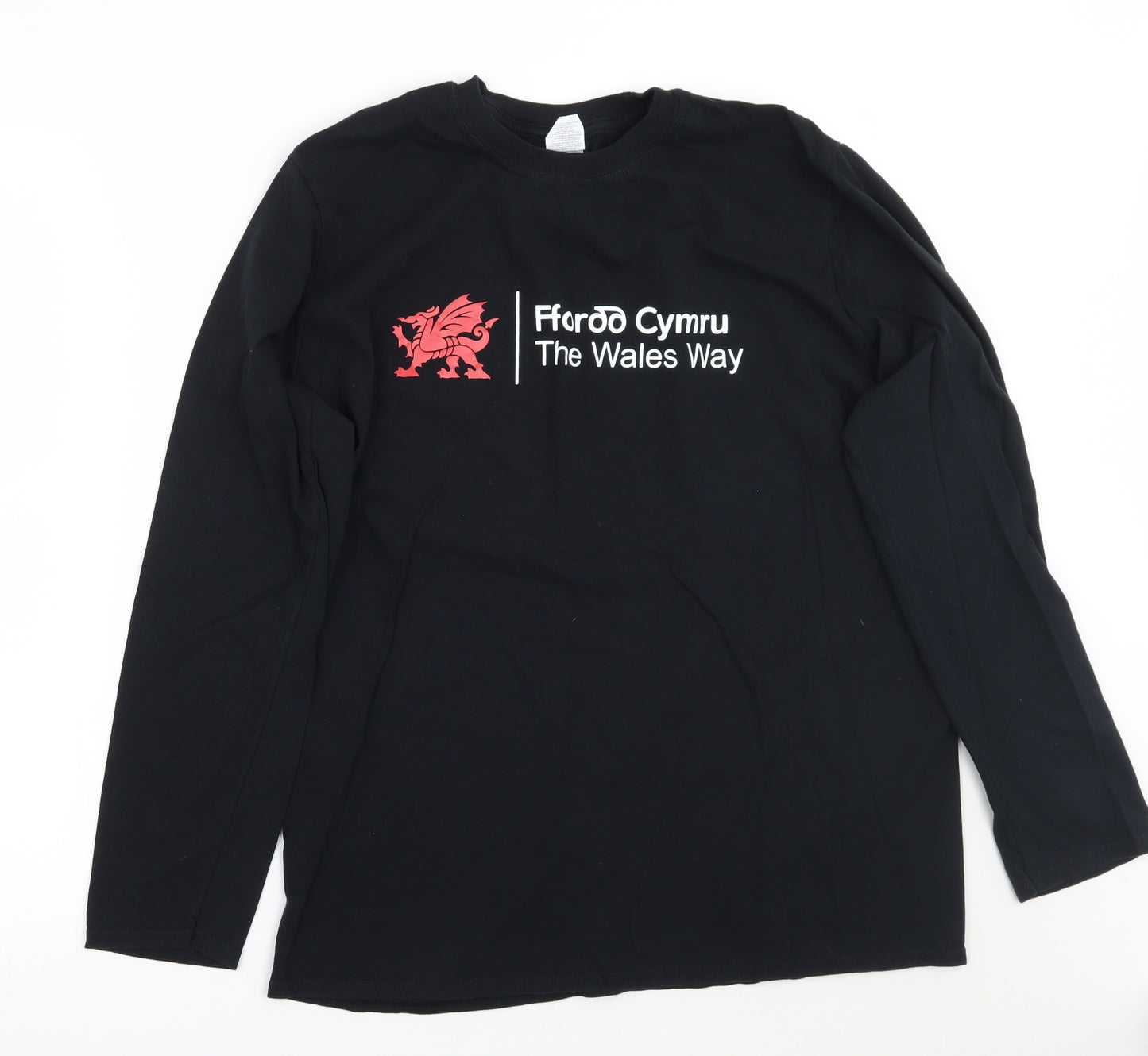 Gildan Womens Black   Basic T-Shirt Size L  - The wales way