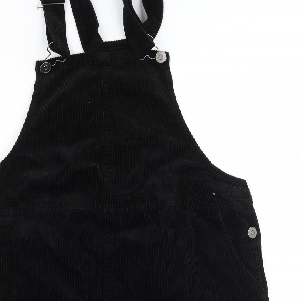 Newlook Womens Black   Pinafore/Dungaree Dress  Size 12