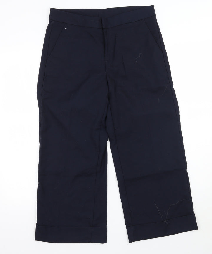 ESMARA Womens Blue   Cropped Trousers Size 14 L23.5 in
