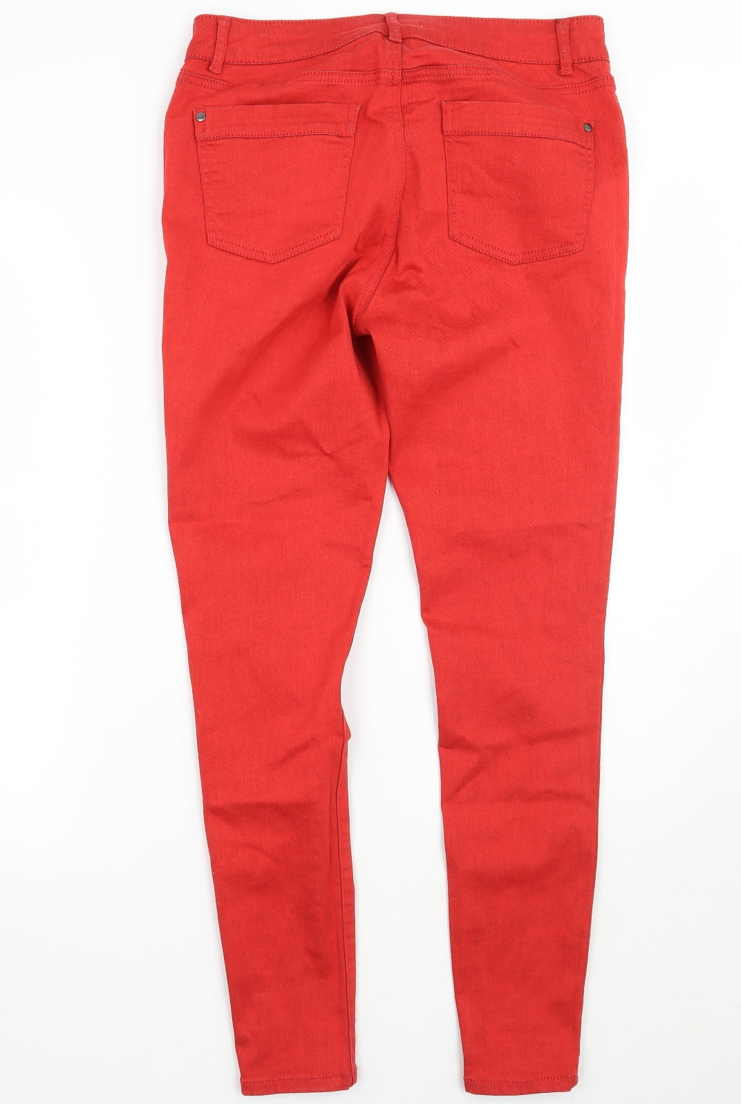 TU Womens Red   Skinny Jeans Size 14 L26 in