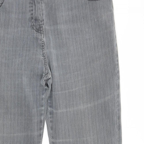 Papaya Womens Grey   Straight Jeans Size 14 L26 in