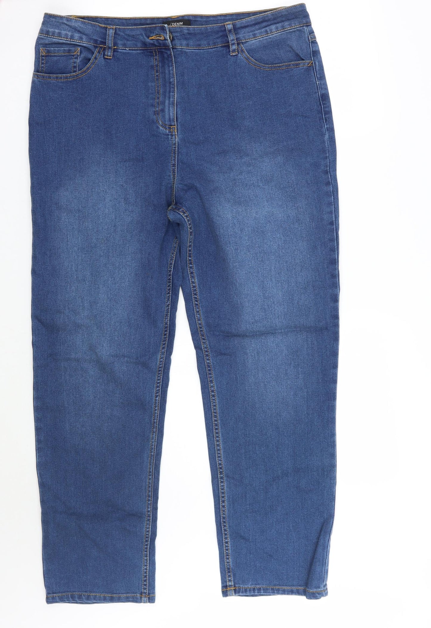 Denim Womens Blue   Straight Jeans Size 16 L26 in