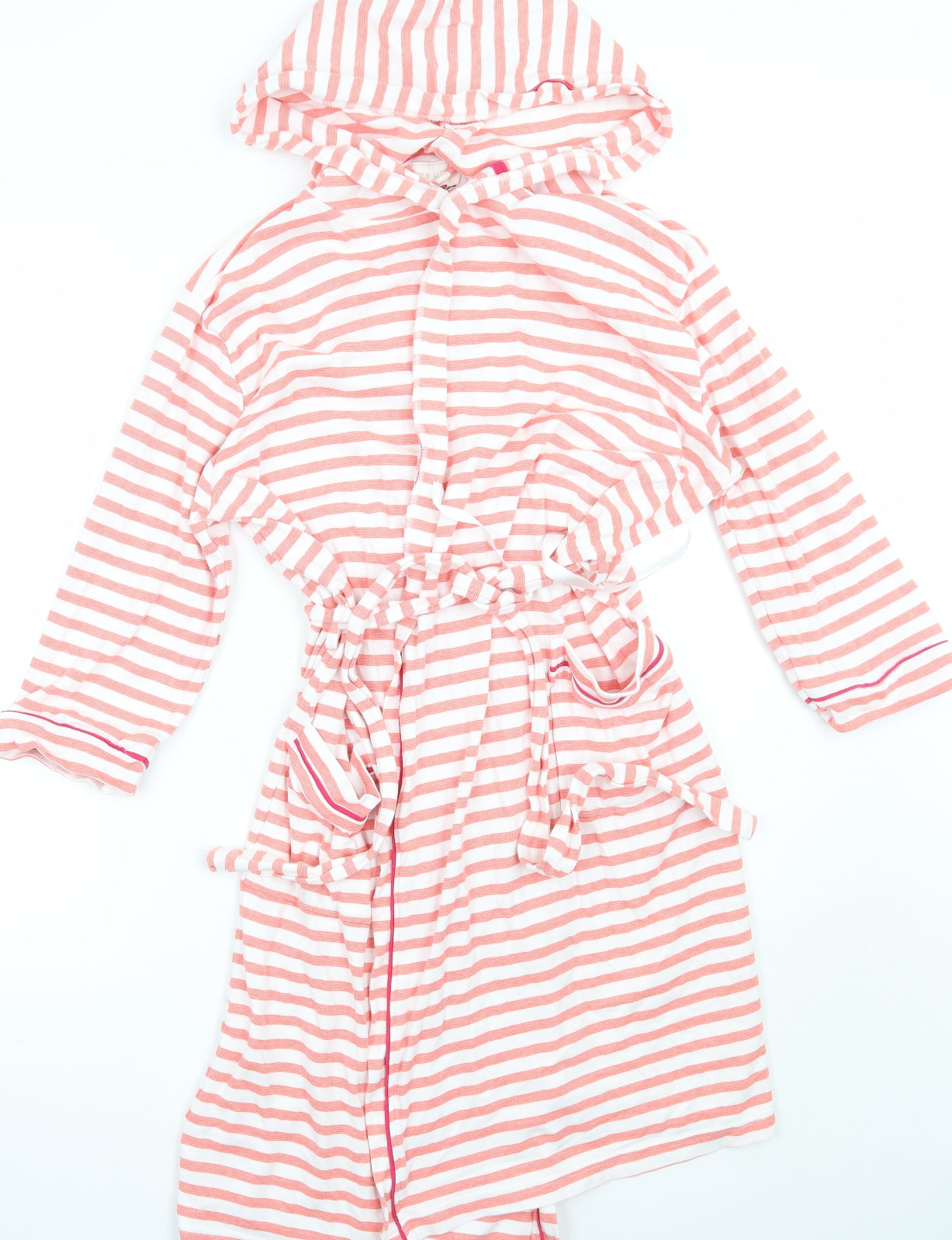 TU Womens White Striped Rayon Top Gown Size M