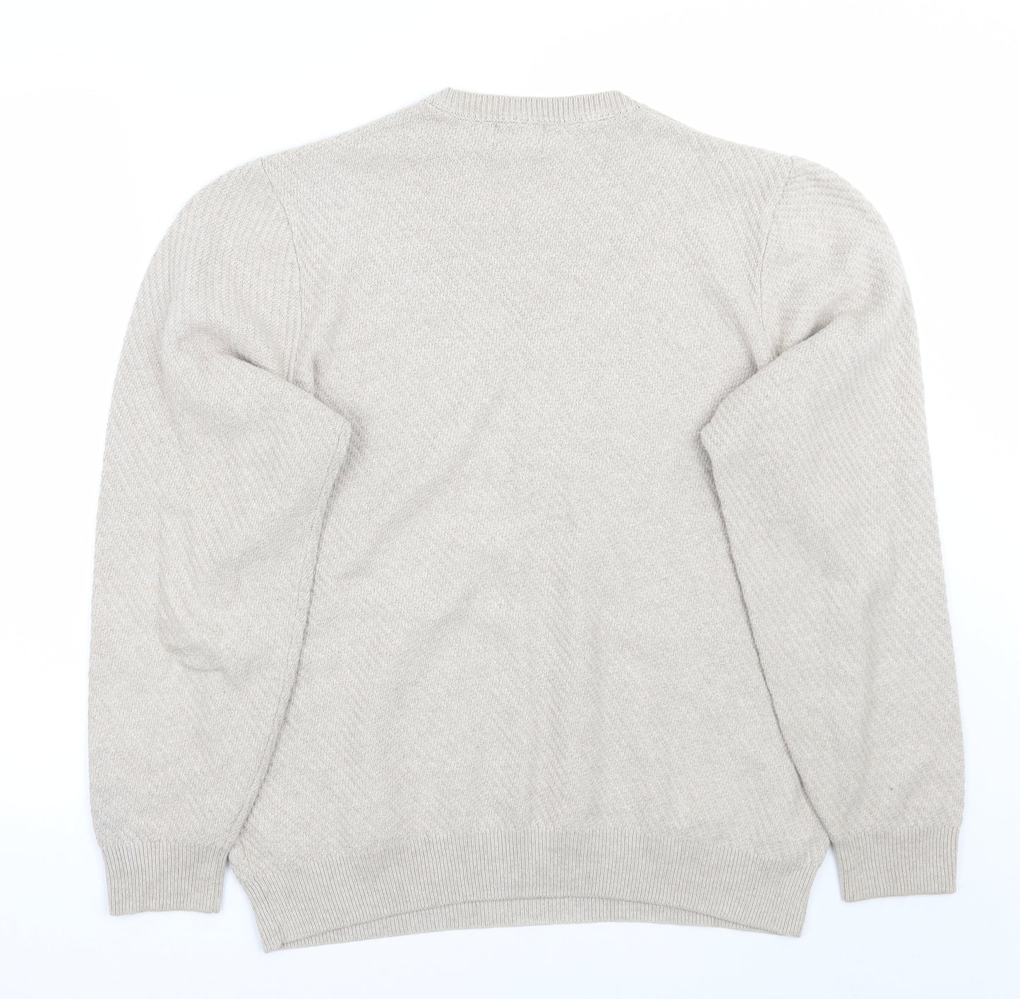 Marks and Spencer Mens Beige   Pullover Jumper Size M