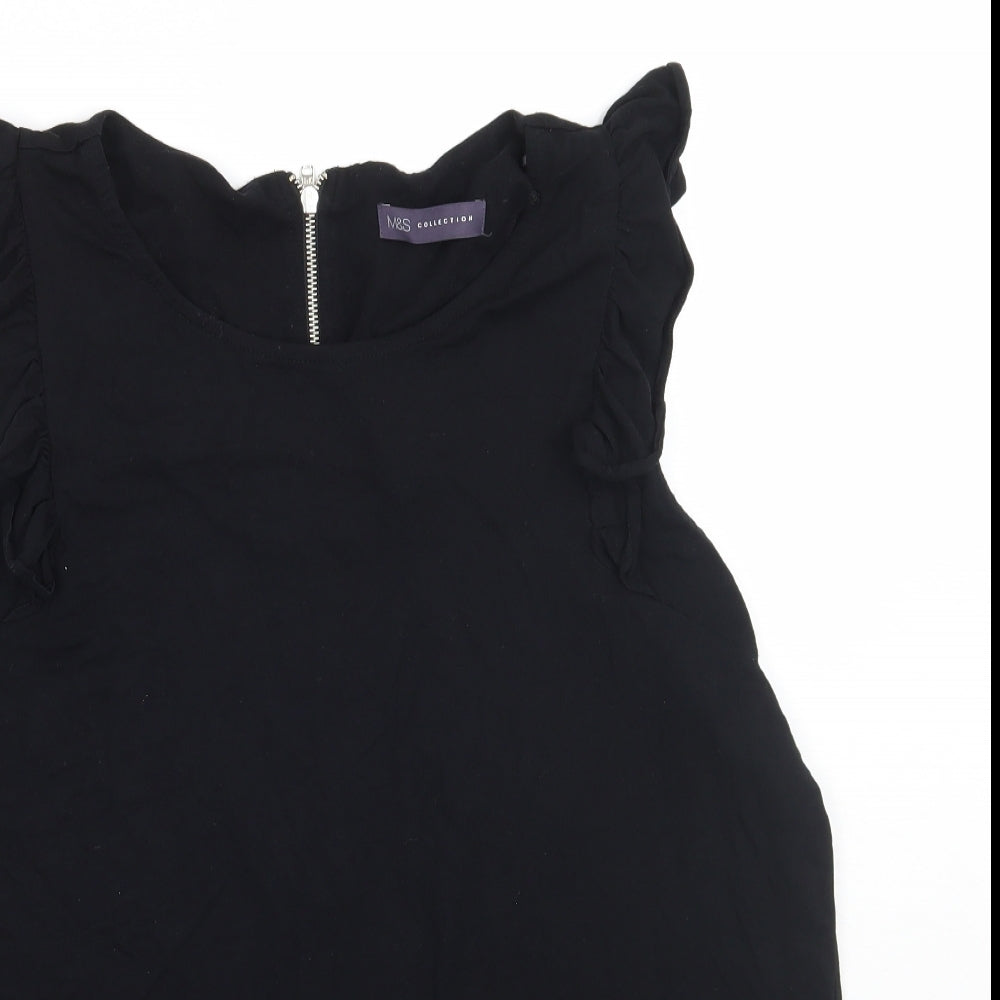 Marks Womens Black   Basic Tank Size 18