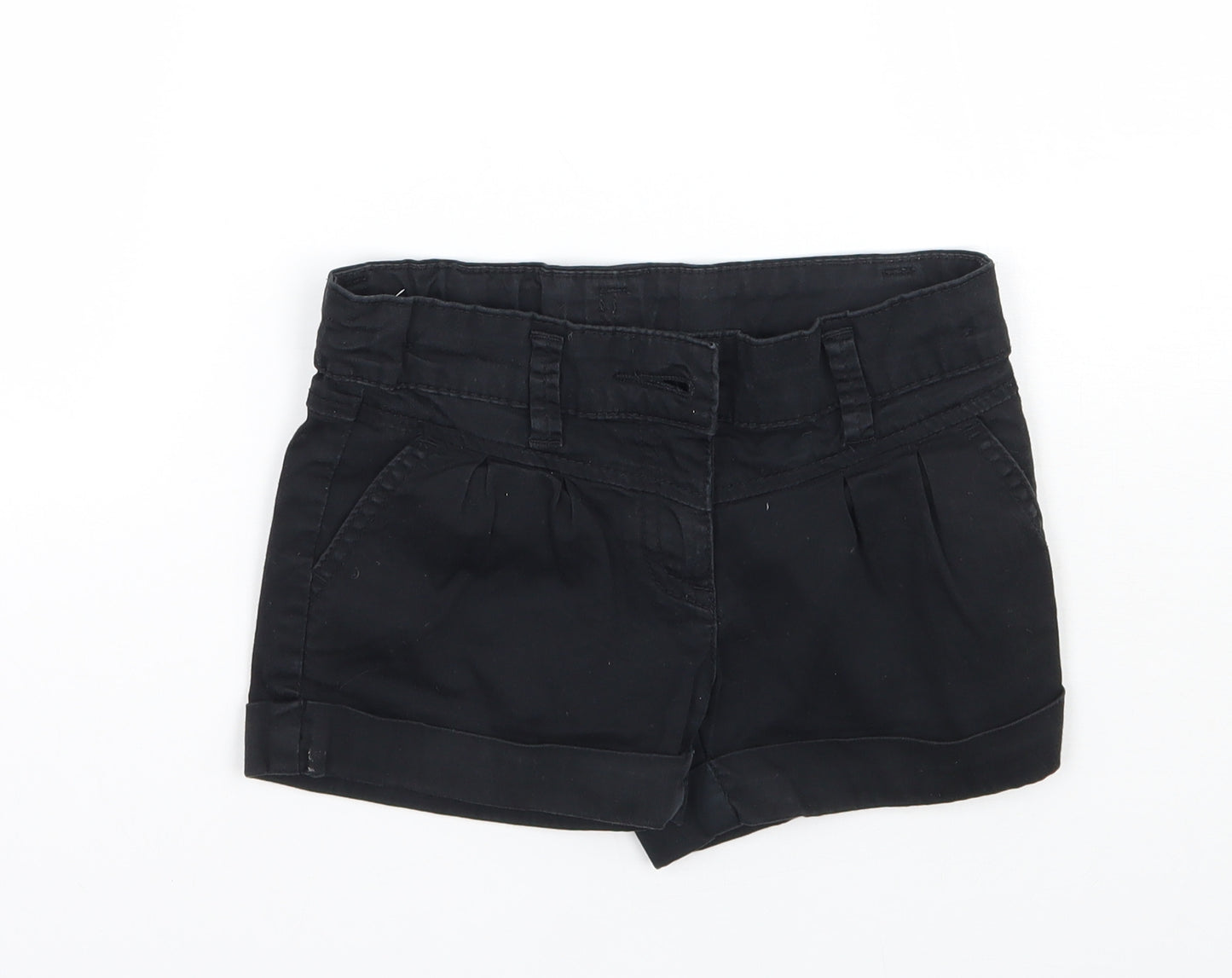 NEXT Girls Black   Cargo Shorts Size 7 Years