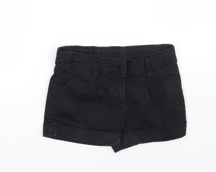NEXT Girls Black   Cargo Shorts Size 7 Years